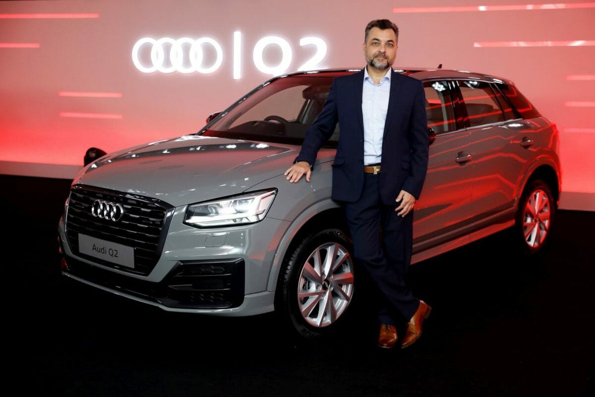 Image_Mr. Balbir Singh Dhillon, Head of Audi India with the new Audi Q2