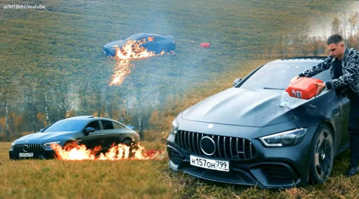 Mercedes AMG GT russian youtuber