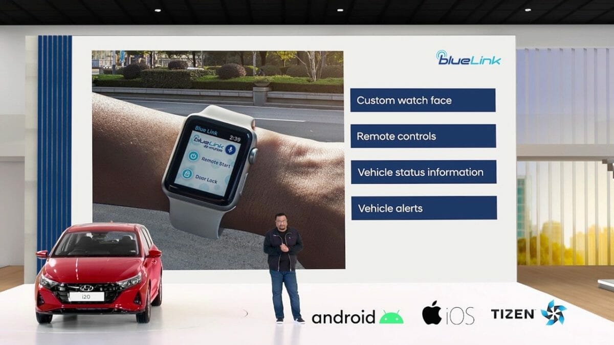 All new Hyundai i20 smartwatch connect