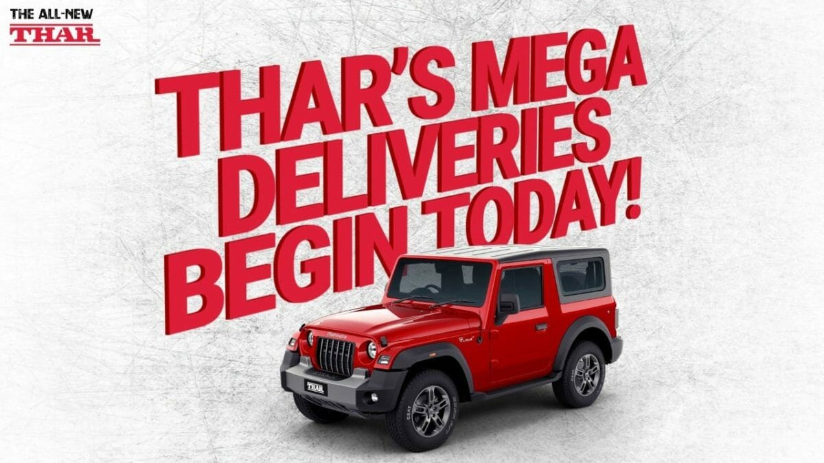 New mahindra Thar delivery