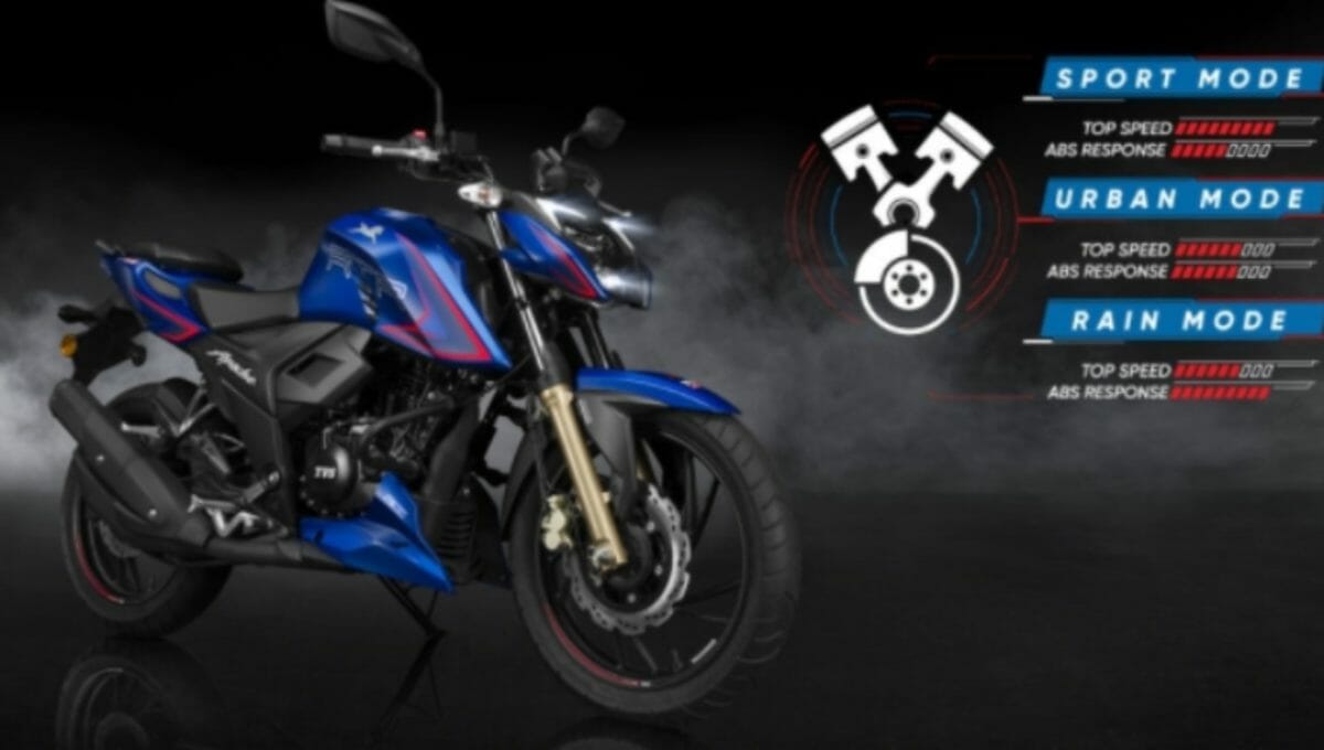 TVS Apache RTR  V Ride modes