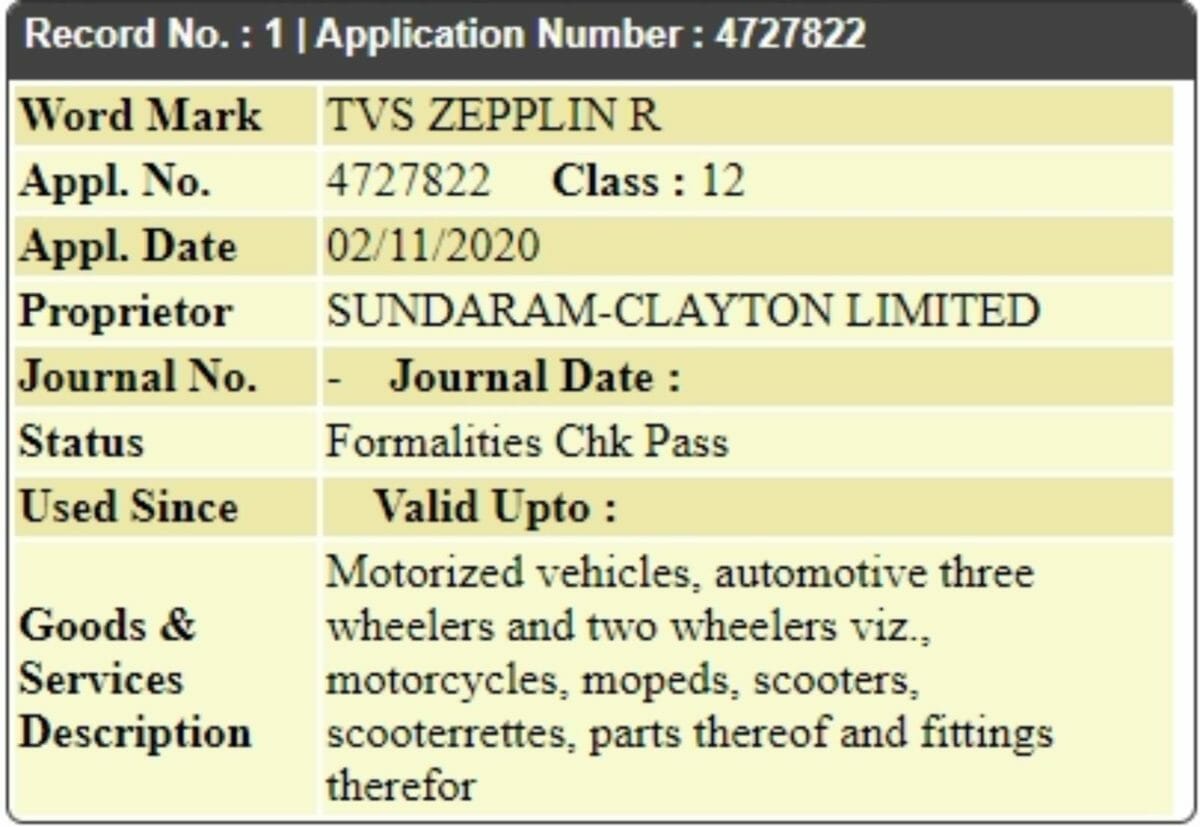 TVS Zepplin Trademark (1)