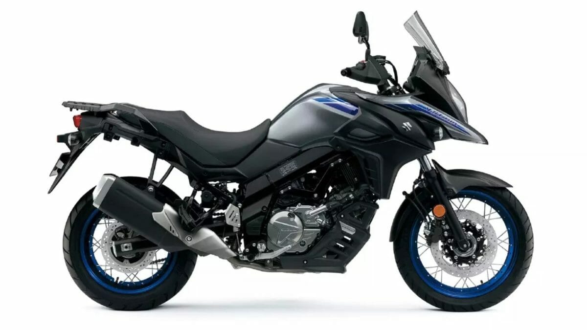 suzuki v strom  right side view