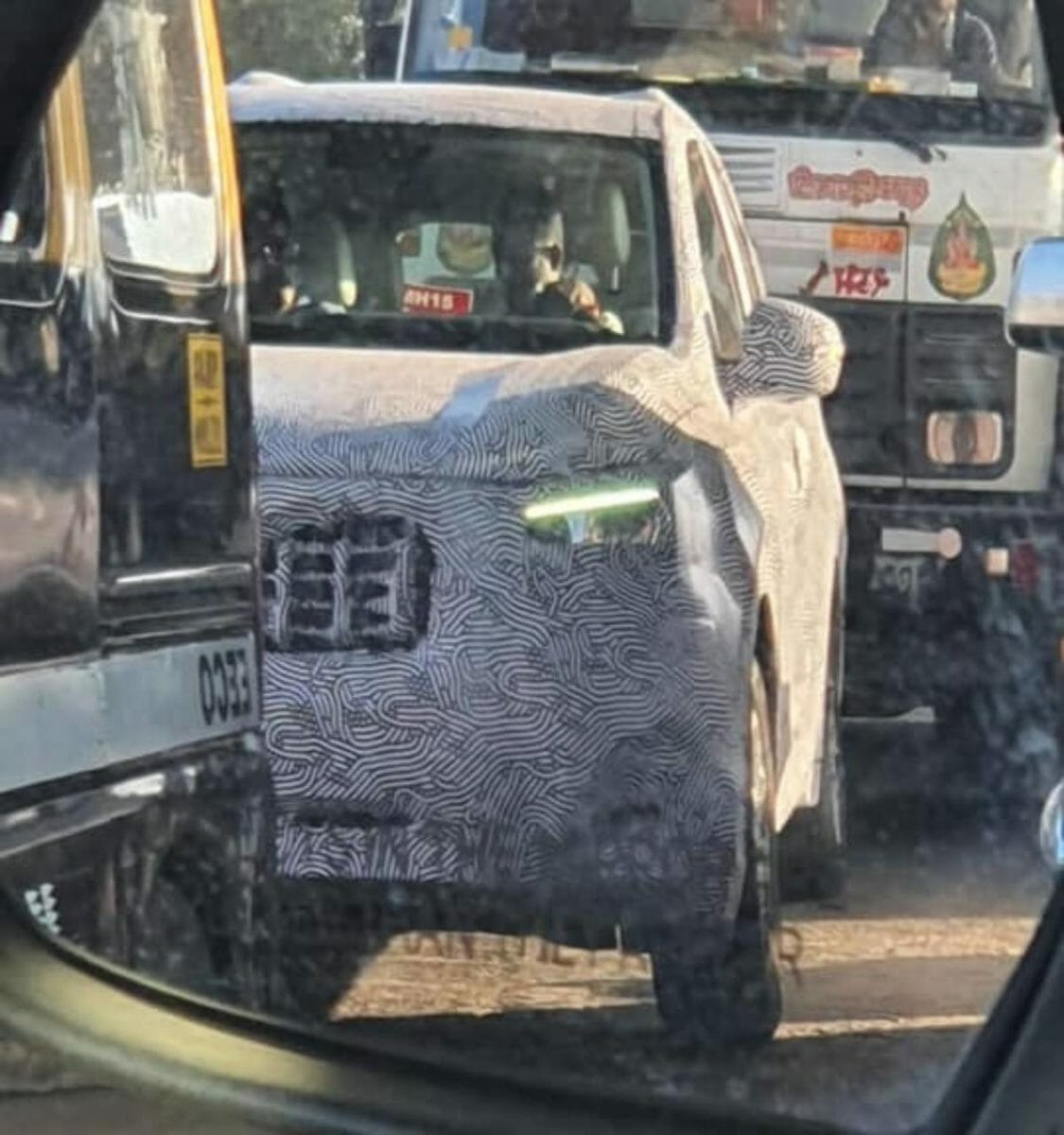 Mahindra XUV spied again