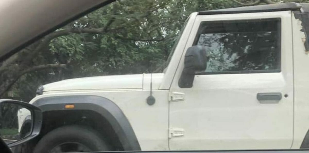 Mahindra Thar spied in white (1) Mahindra Thar spied in white (1)
