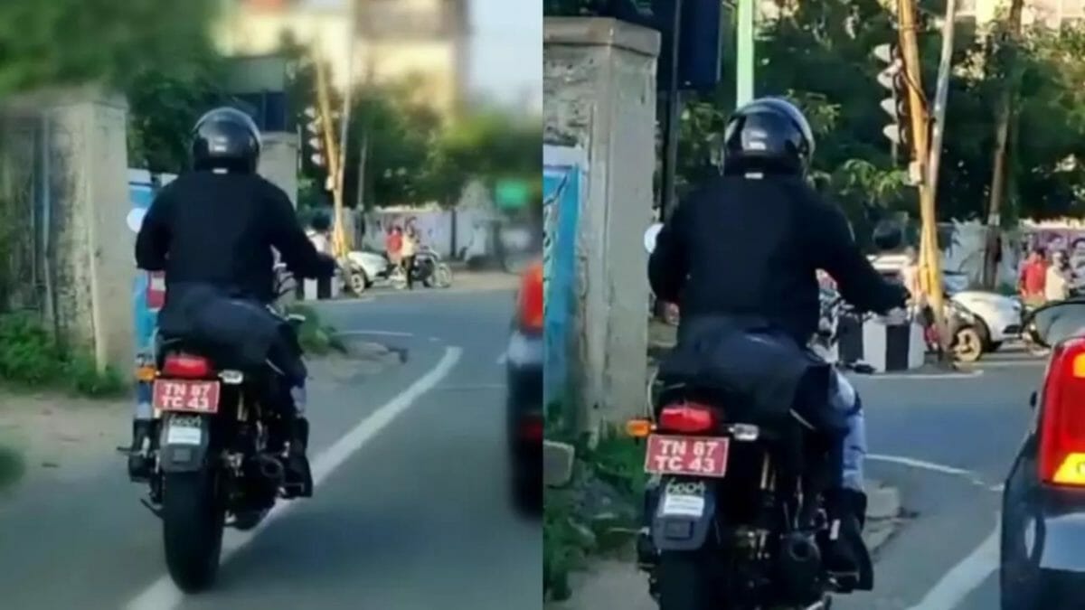 Royal Enfield Interceptor 350 spied