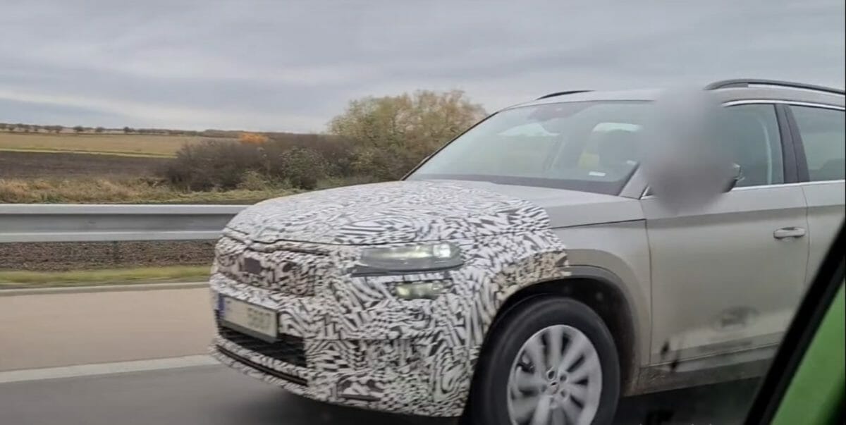 Skoda Kodiaq Facelift spied