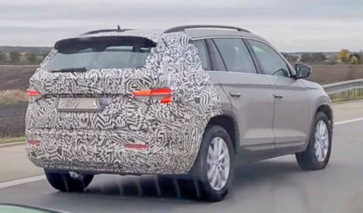 Skoda Kodiaq facelift spied