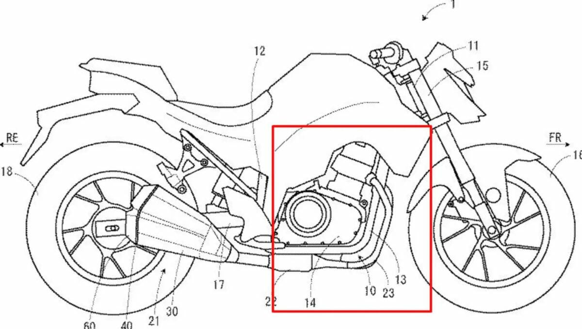 Suzuki twin cylinder motorcycle patent