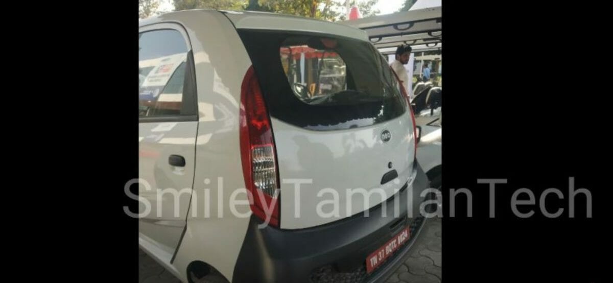 Tata Nano EV rear look Tata Nano EV rear look