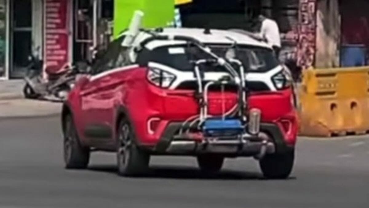 Tata Nexon DCT spied