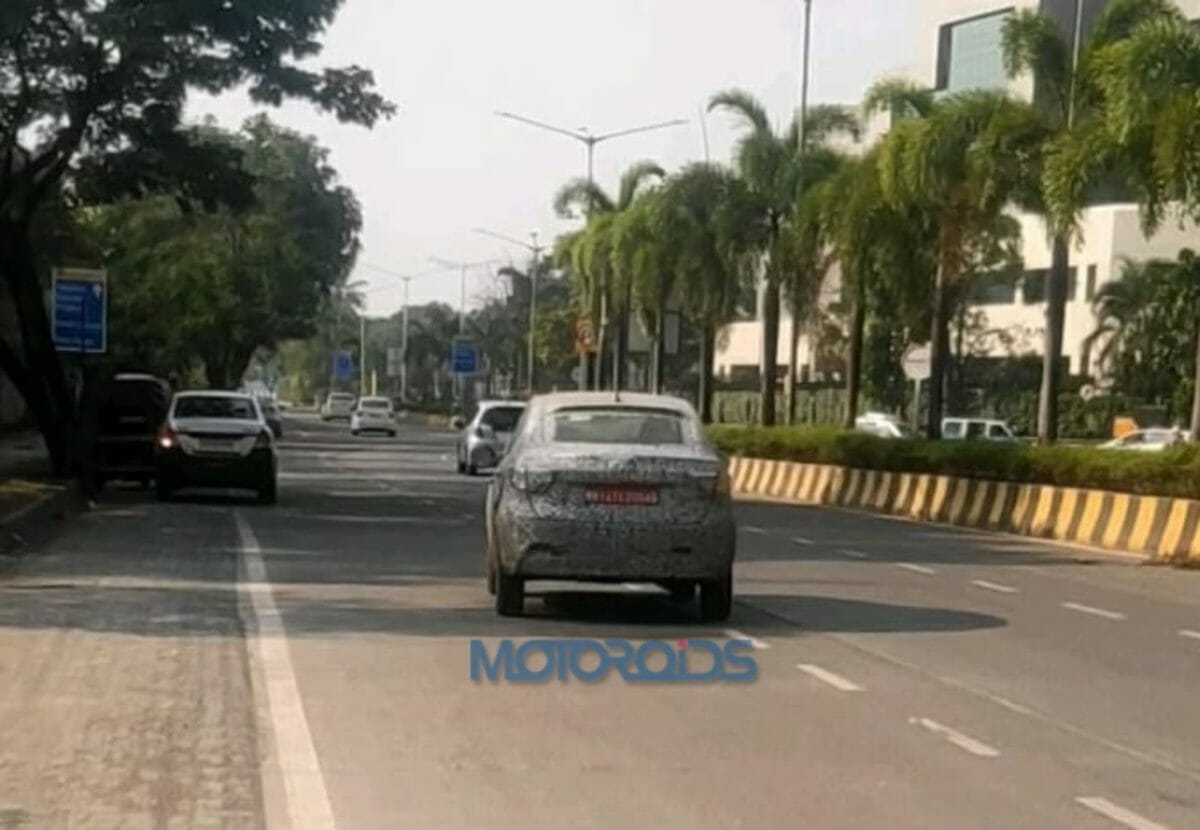 Tata Tigor Turbo Petrol spied