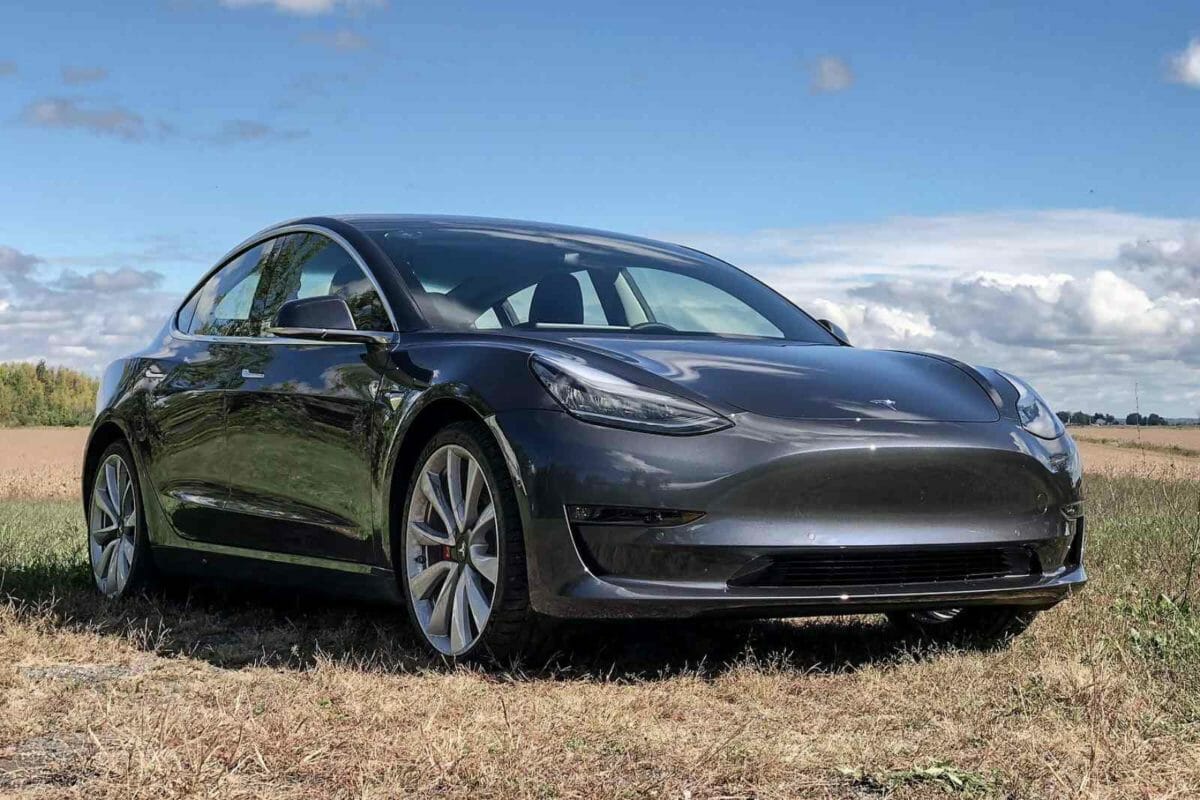 Tesla model 3 front end