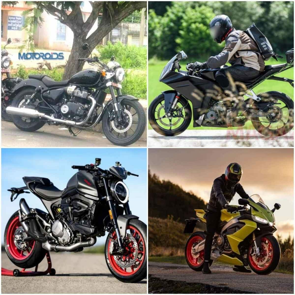 Upcoming motorcycles  collage