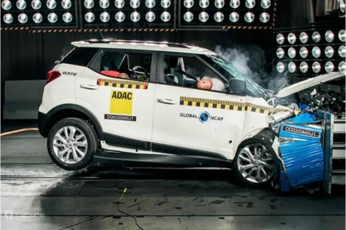 Mahindra XUV  crash test