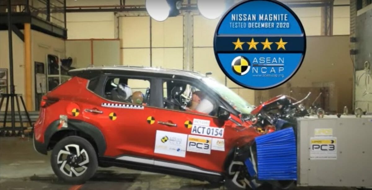 Nissan magnite crash test results