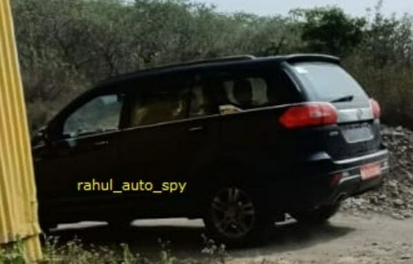 Tata Hexa BS6 rear 3 quarters spyshot