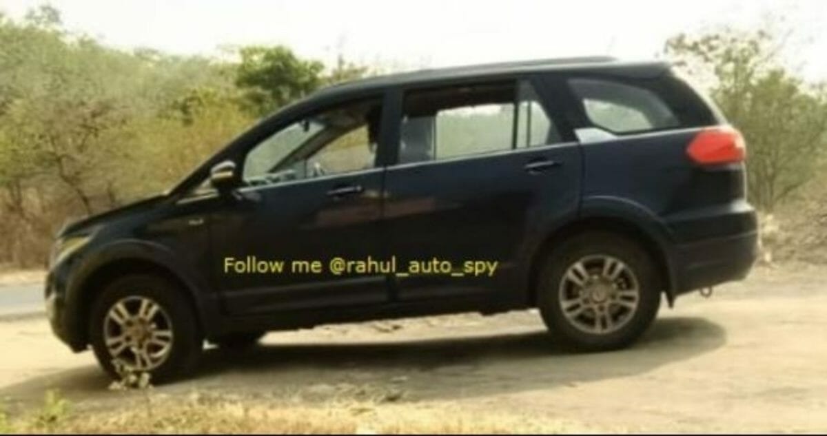 Tata Hexa BS6 side look spyshot