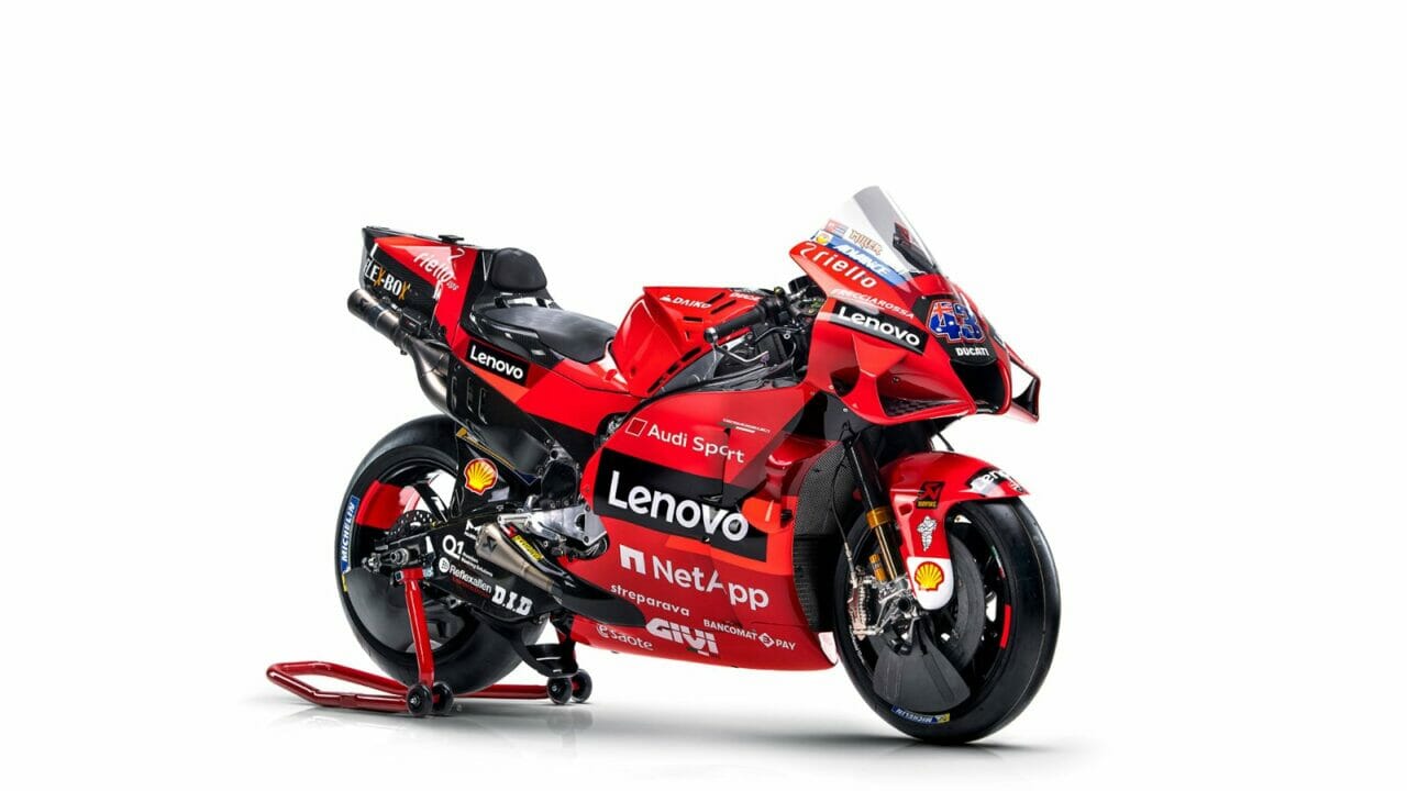 2021 Ducati Motogp Machines Revealed With Lenovo As Title Sponsor Motoroids