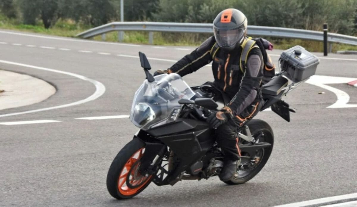 KTM RC  spied testing