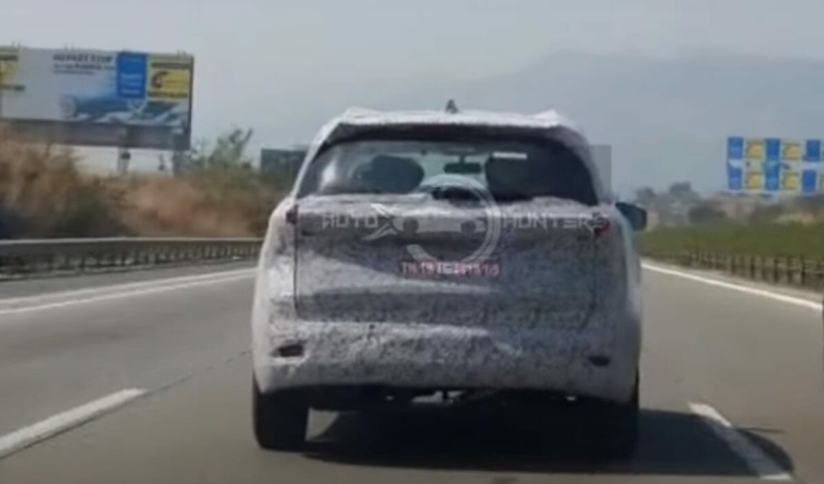 Mahindra XUV spied again