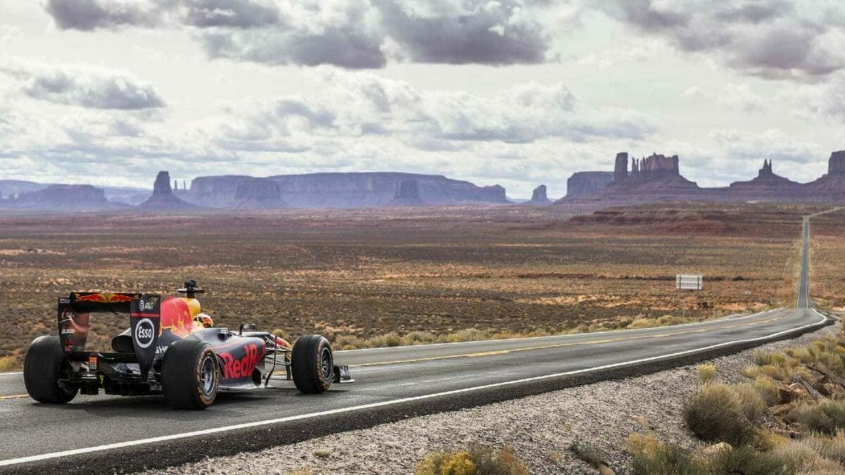 Red Bull F1 Car Death Valley