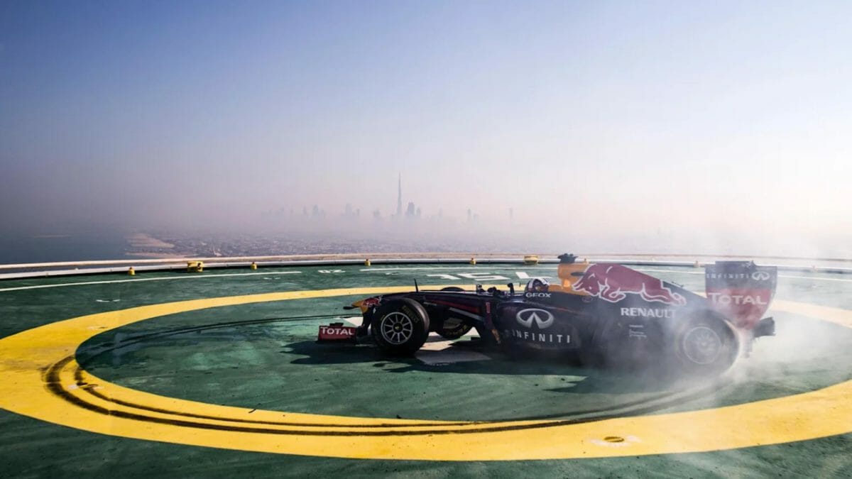 Red Bull F1 Car Real World Stunts (1)