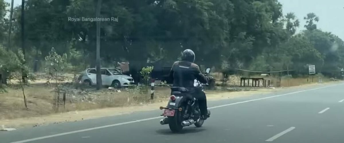 Royal Enfield  cruiser spied testing