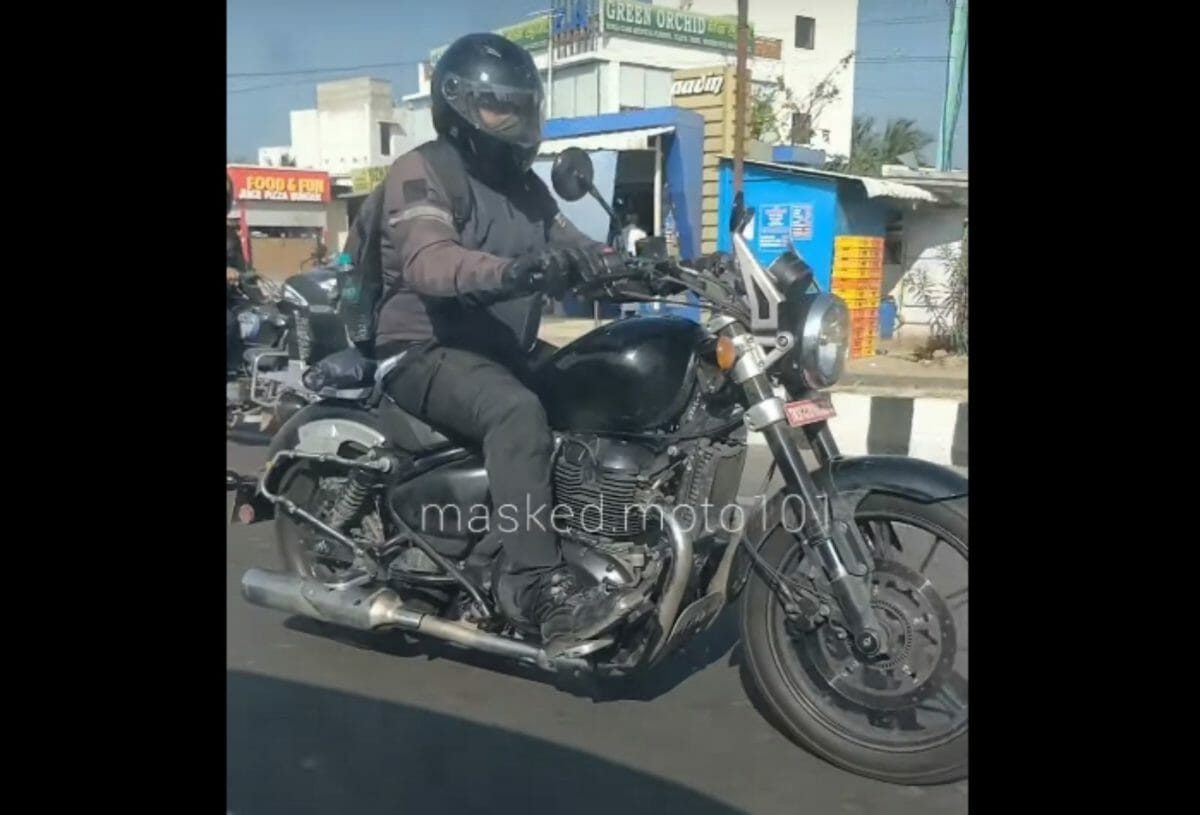 Royal Enfield cc cruiser spied