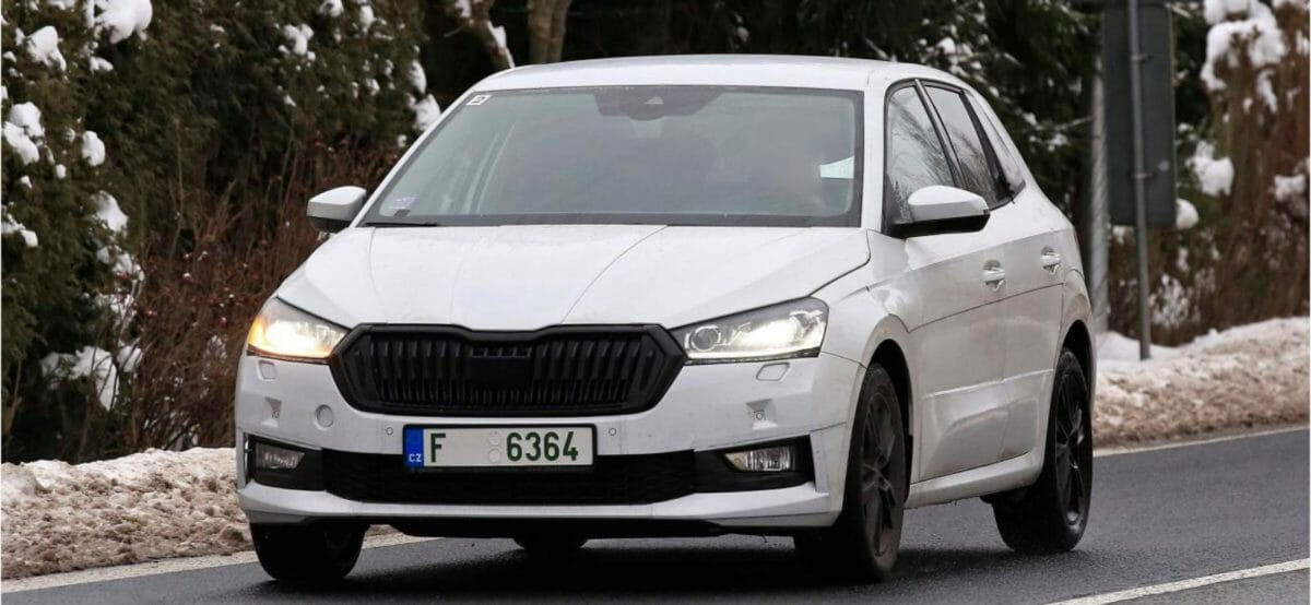 Skoda Fabia 2021 spied testing