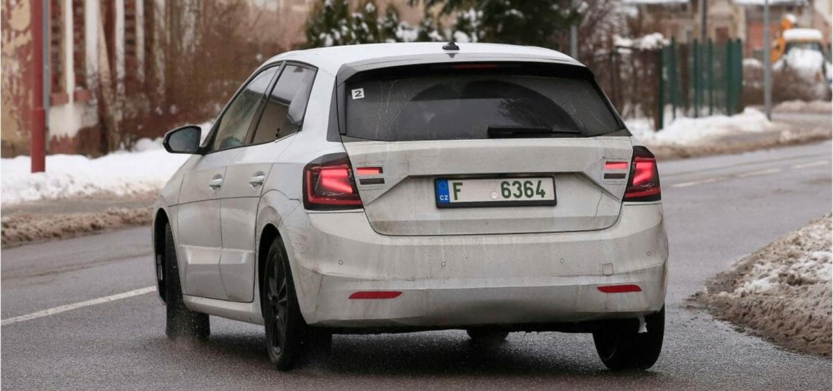 Skoda Fabia 2021 spied testing 2