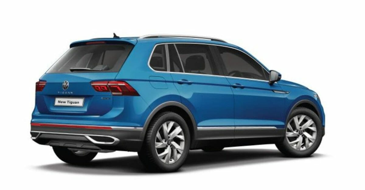 2021 VW Tiguan rear 3 quarters