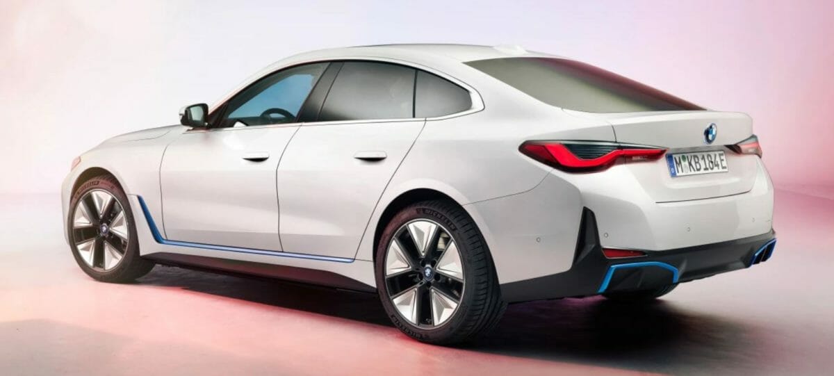 BMW i4 rear 3 quarters