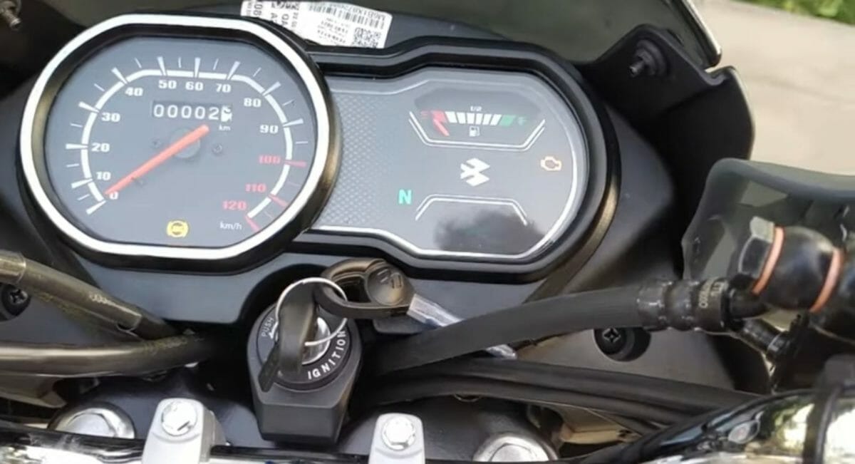 Bajaj Platina 110 ABS instrument cluster