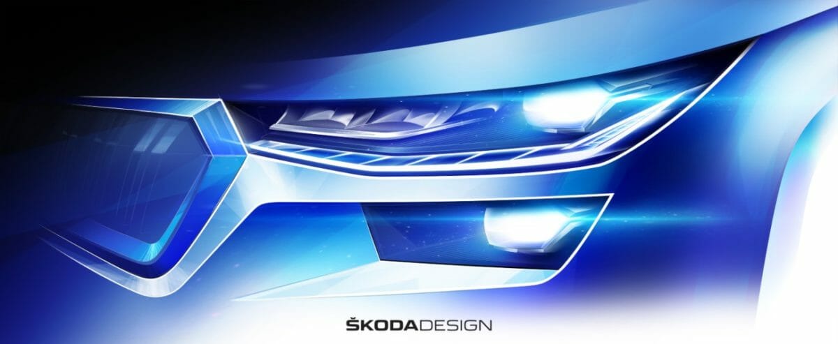 Skoda Kodiaq Facelift sketches (1)