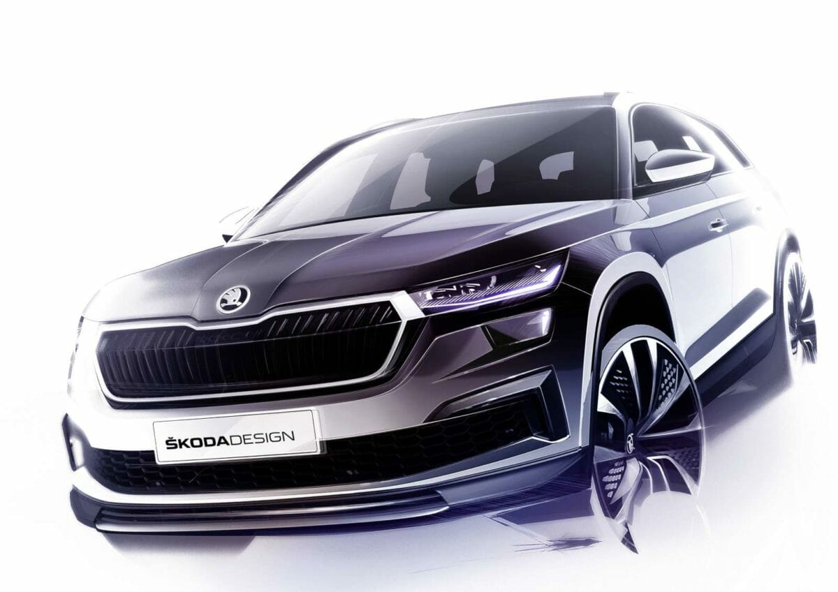 Skoda Kodiaq Facelift sketches