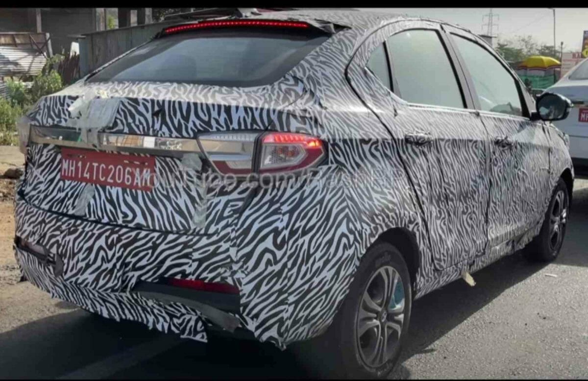 Tata Tigor EV spied