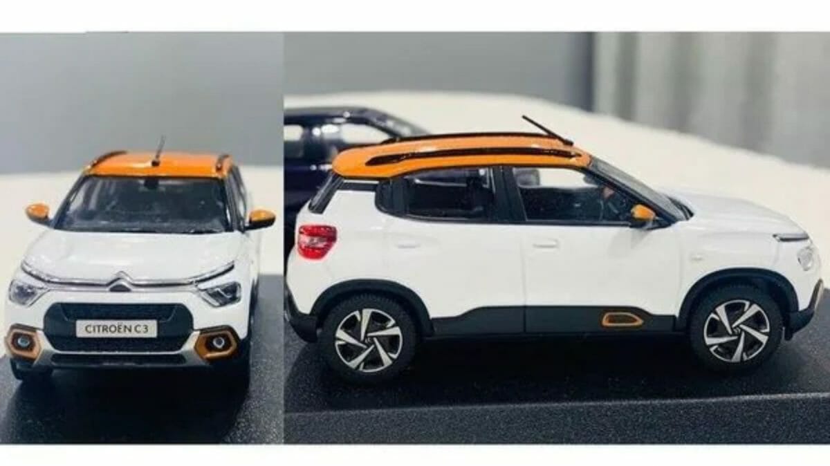 Citroen c3 scale model leaked