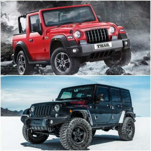 mahindra thar vs jeep wrangler