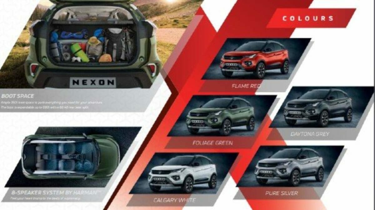 tata nexon colours