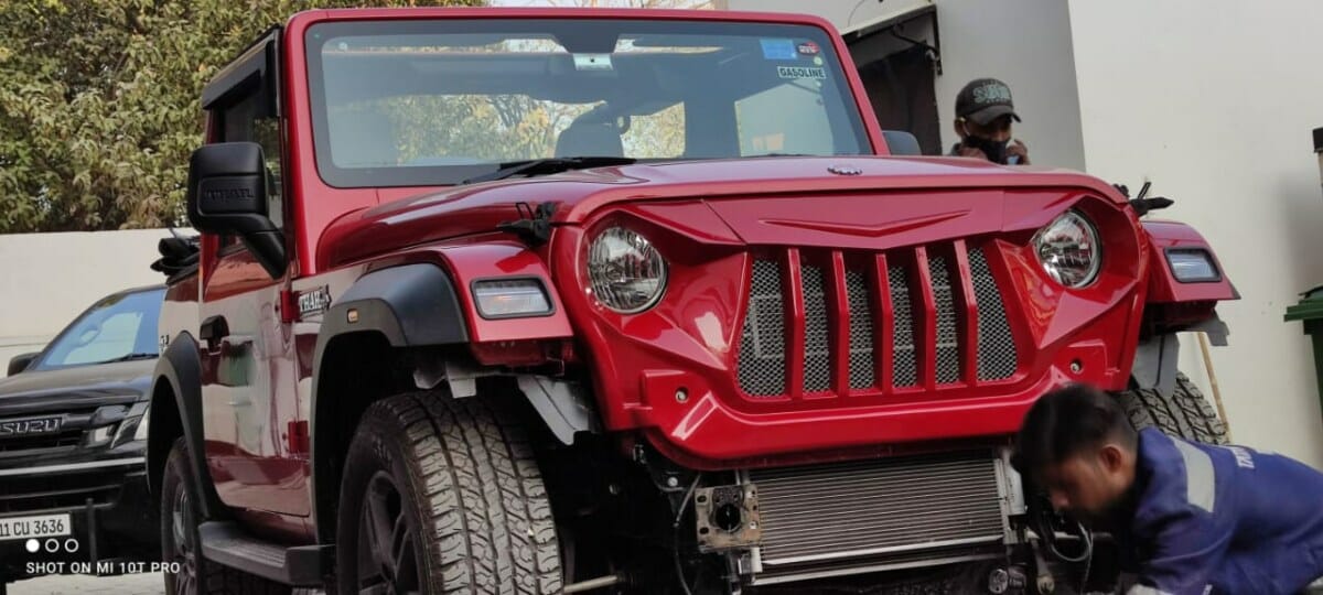 Azad 4×4 Mahindra Thar front grille (2)