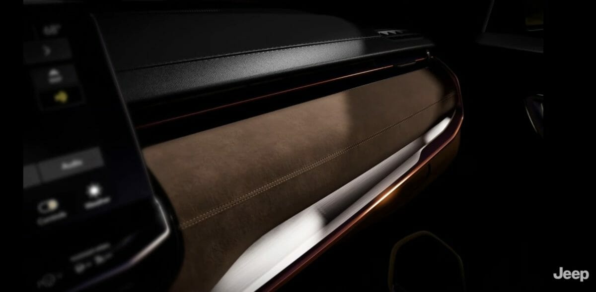 Jeep meridian interior teased