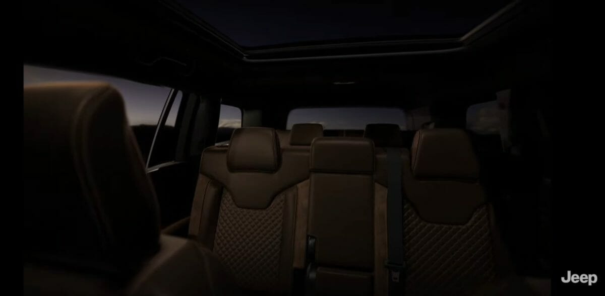 Jeep meridian interior teased 2