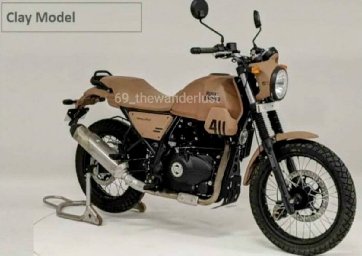 Royal Enfield Himalayan clay model