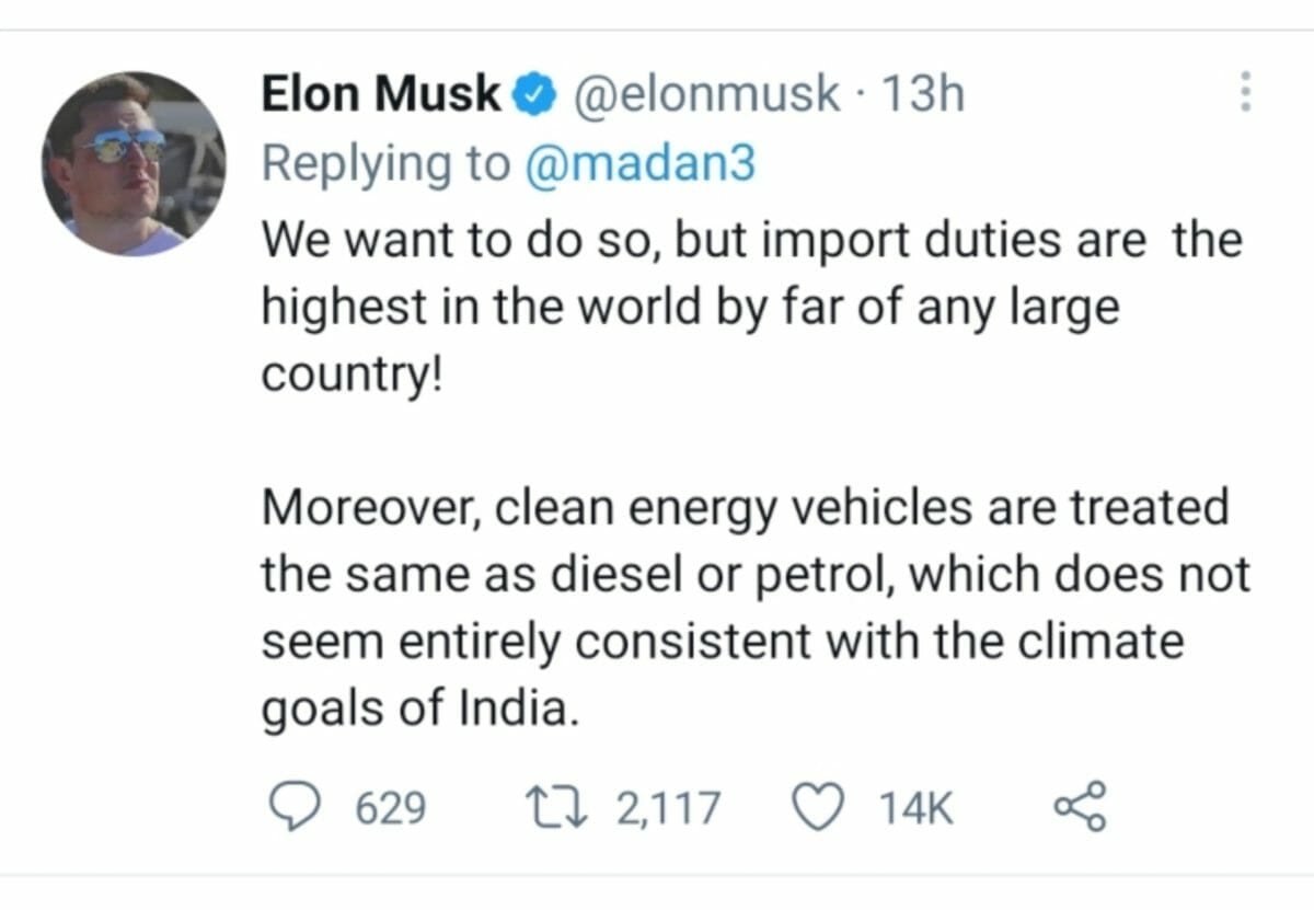 Tesla Tweet 2