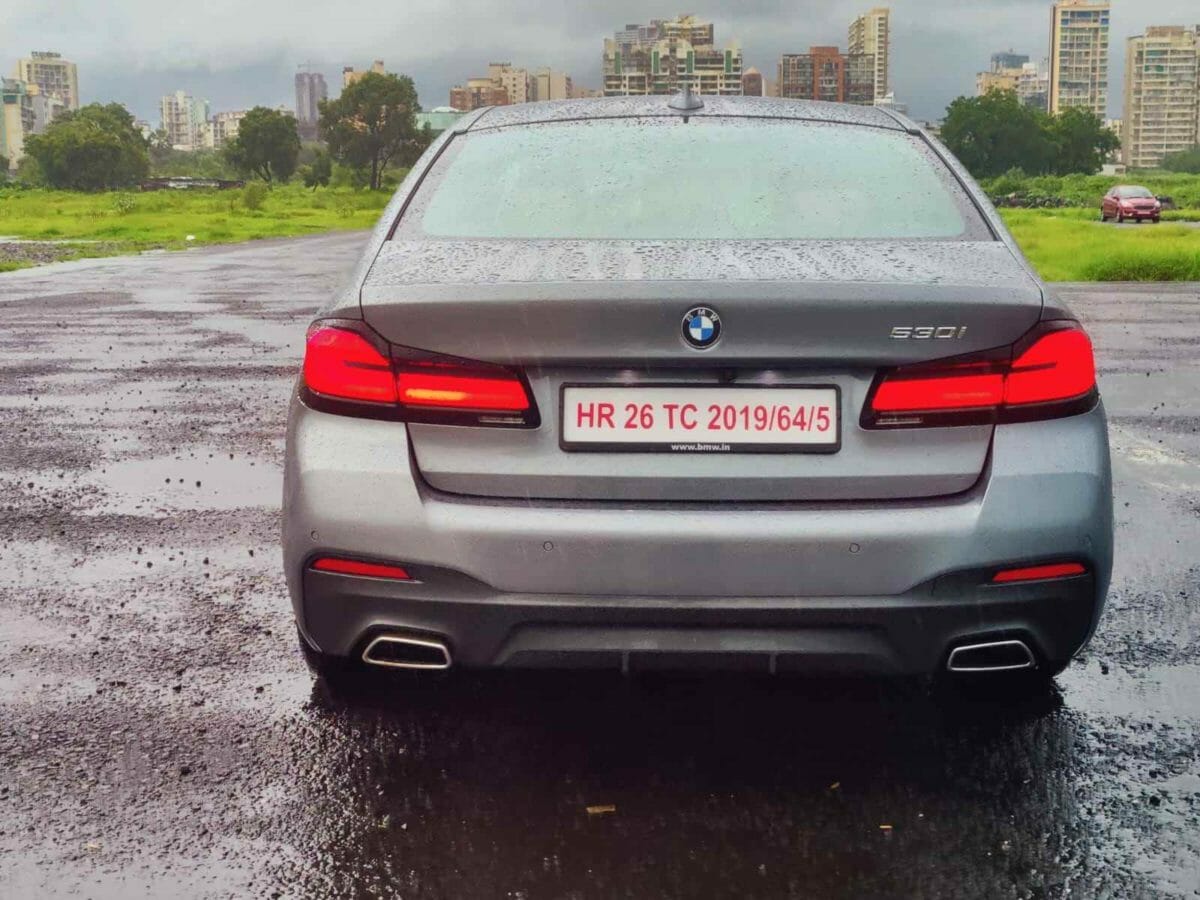 bmw 5 series facelift rear