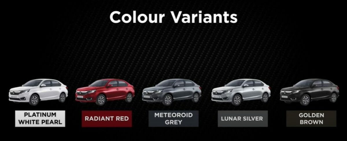 Honda Amaze Colors