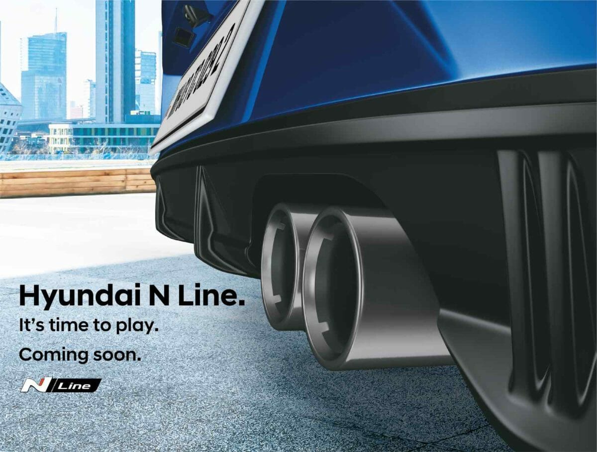 Hyundai i20 N Line exhaust teaser