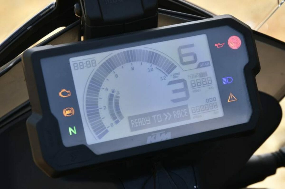 KTM 250 adventure lcd display