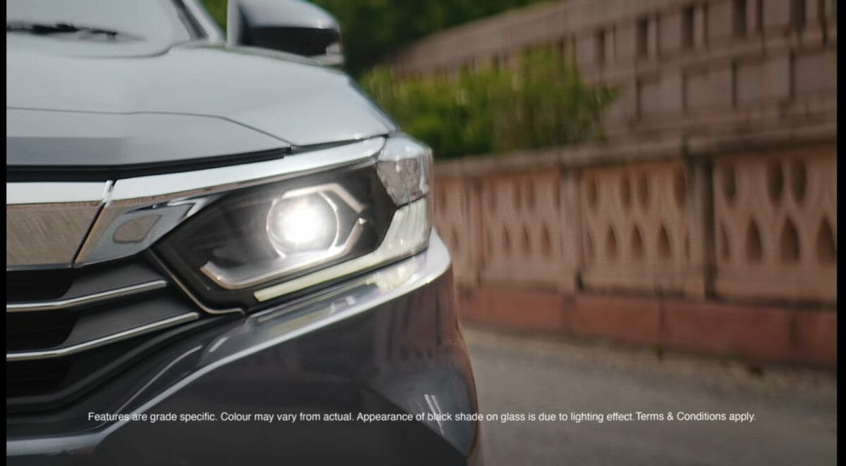 honda amaze facelift teaser front